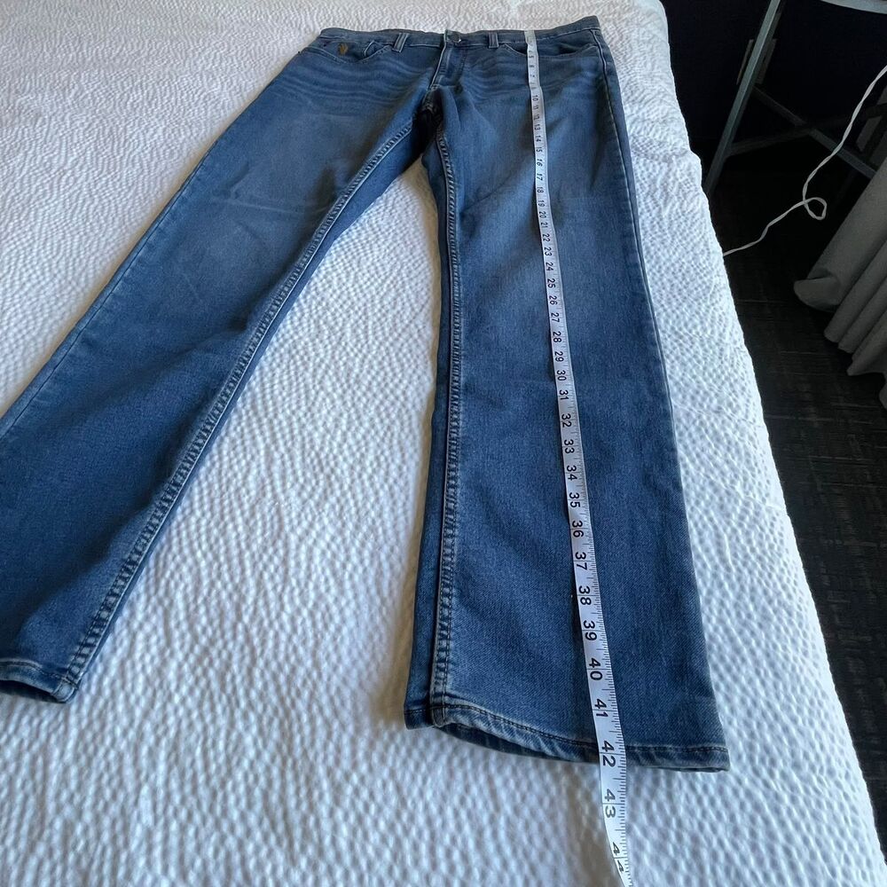 US Polo Assn Mens Straight Leg Jeans Blue Stretch Denim Pants W36 L32 - Picture 6 of 8